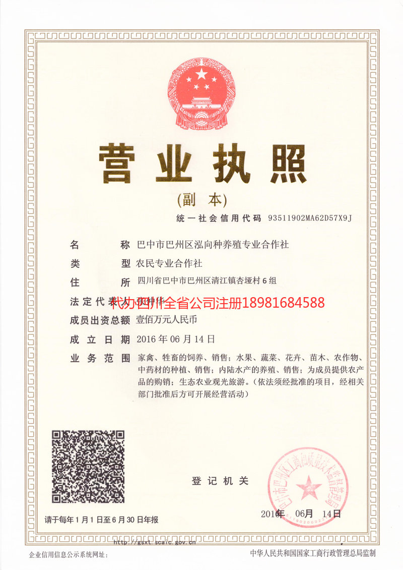 广东广东泓向种养殖专业合作社